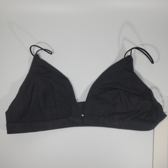 NWT Line & Dot basic black triangle bra size M - Picture 1 of 6